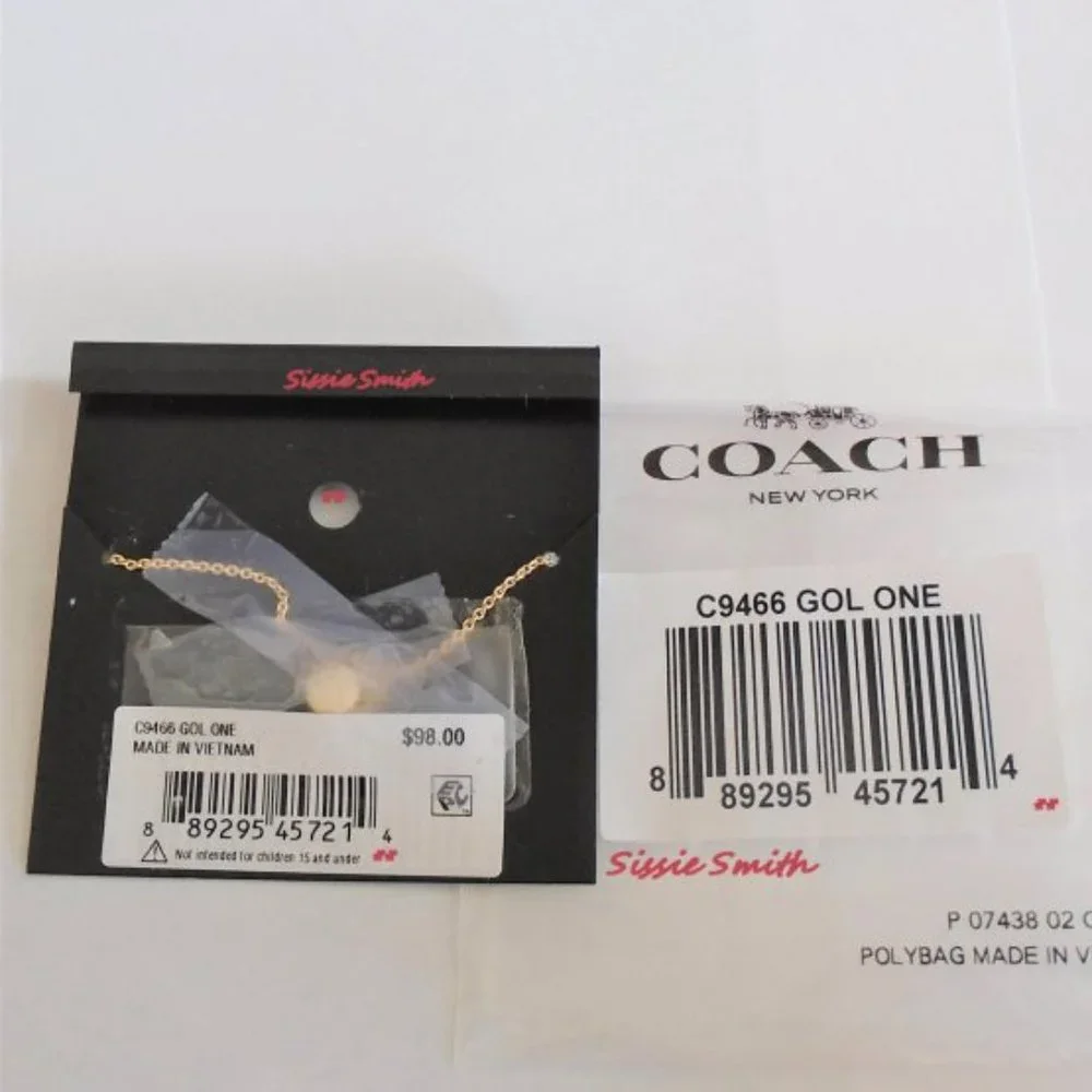 NWT Coach Signature Script Slider Bracelet - Picture 3 of 5